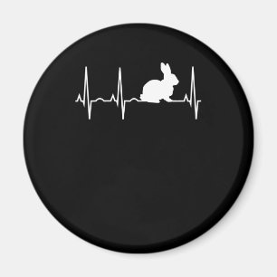 Rabbit Gift Bunny Heartbeat Bunny Lovers Magnet