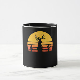 Rabbit Gift   Eighties Jackalope Cryptid Rabbit Mug