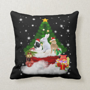 Rabbit Gift   Merry Christmas Rabbits Lovely Gift Cushion