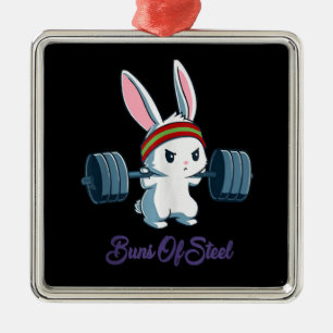 Rabbit Gift   Rabbit Lover Gym Workout Metal Tree Decoration