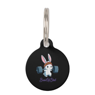 Rabbit Gift   Rabbit Lover Gym Workout Pet Tag