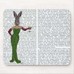 Rabbit Green Dress Mouse Mat