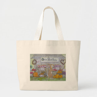 Rabbit grocery tote. large tote bag