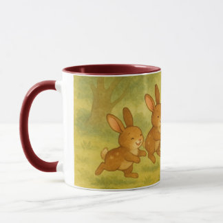 Rabbit group mug