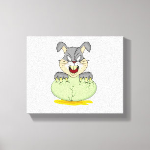 Rabbit Halloween Canvas Print