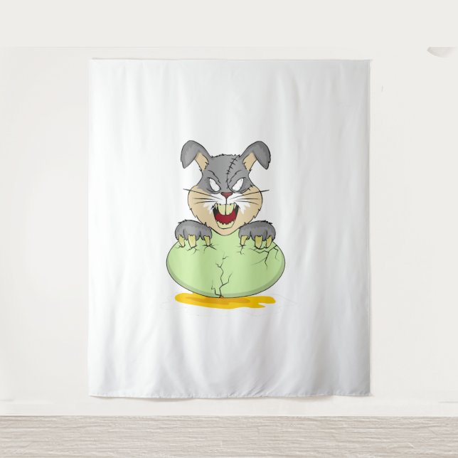 Rabbit Halloween Tapestry (Front)