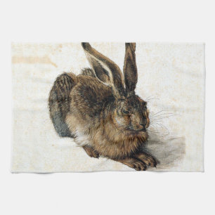 Rabbit Hare in the Snow - Durand Tea Towel