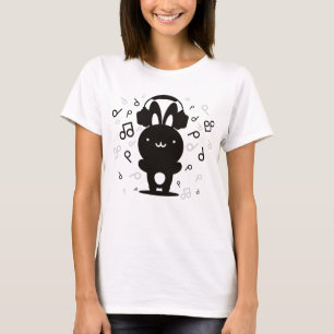 Rabbit_Headphones T-Shirt