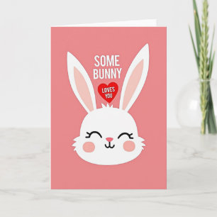Rabbit Heart Loves You Card