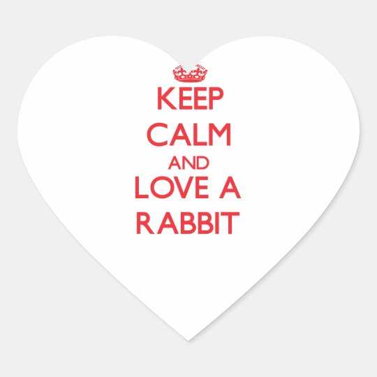 Rabbit Heart Sticker
