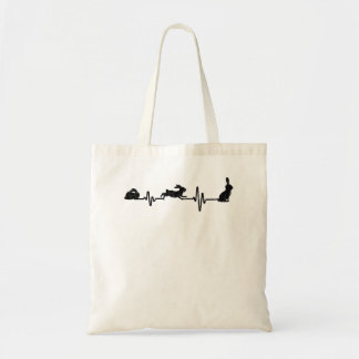 Rabbit Heartbeat Funny Graphic Bunny Premium Tote Bag