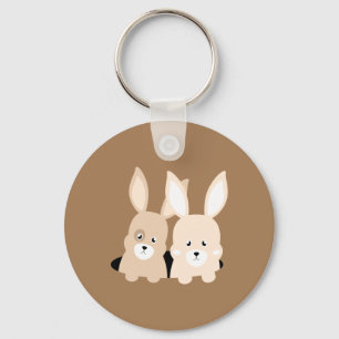 Rabbit hole clipart illustration key ring