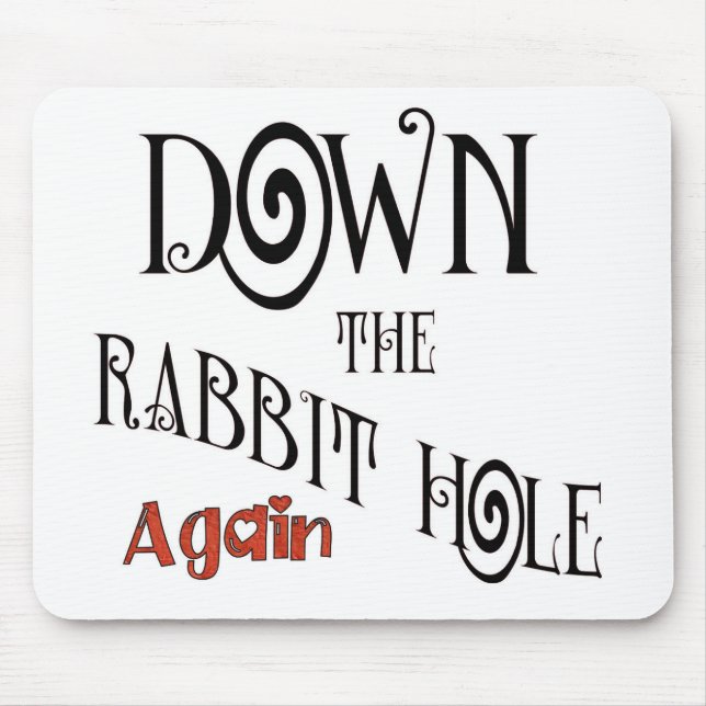 rabbit hole mouse mat (Front)