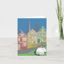 Rabbit Holiday Card - San Francisco