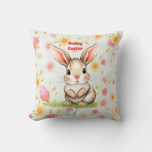 Rabbit Holiday Easter Modern Collection Cushion (Front)