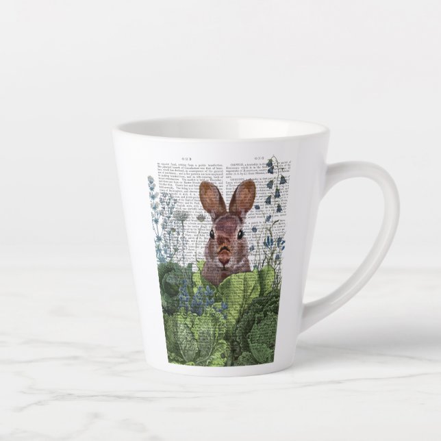 Rabbit in a Cabbage Patch Latte Mug (Right)