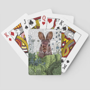 Rabbit in a Cabbage Patch Playing Cards