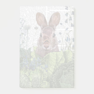 Rabbit in a Cabbage Patch Post-it Notes