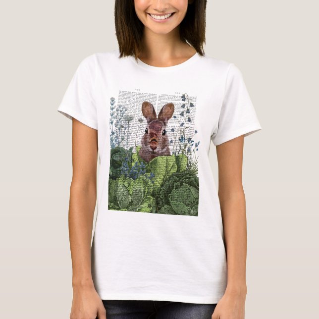 Rabbit in a Cabbage Patch T-Shirt (Front)