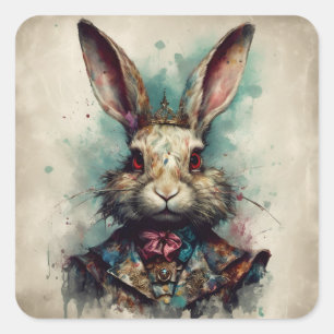 Rabbit in a Crown Sticker