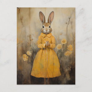Rabbit in a Yellow Dress Postcard