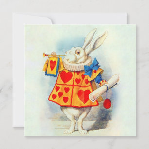 Rabbit in Alice Wonderland ~ Invitation