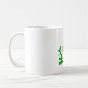 Rabbit In Falling Snow Christmas Coffee Mug
