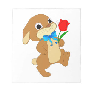 RABBIT IN LOVE NOTEPAD