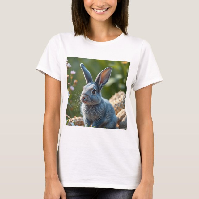 Rabbit in Nature T-Shirt (Front)