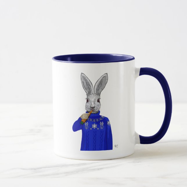 Rabbit In Sweater 2 Mug (Right)