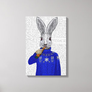 Rabbit In Sweater Canvas Print