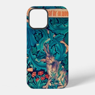 Rabbit in The Forest, William Morris iPhone 12 Case