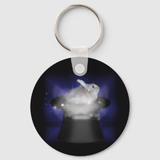 Rabbit in the Magic Hat Key Ring