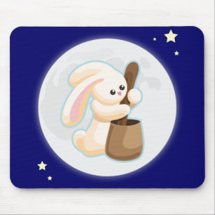 Rabbit in the Moon Mouse Mat