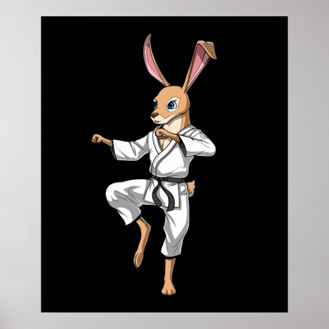 Rabbit Karate Poster (Front)
