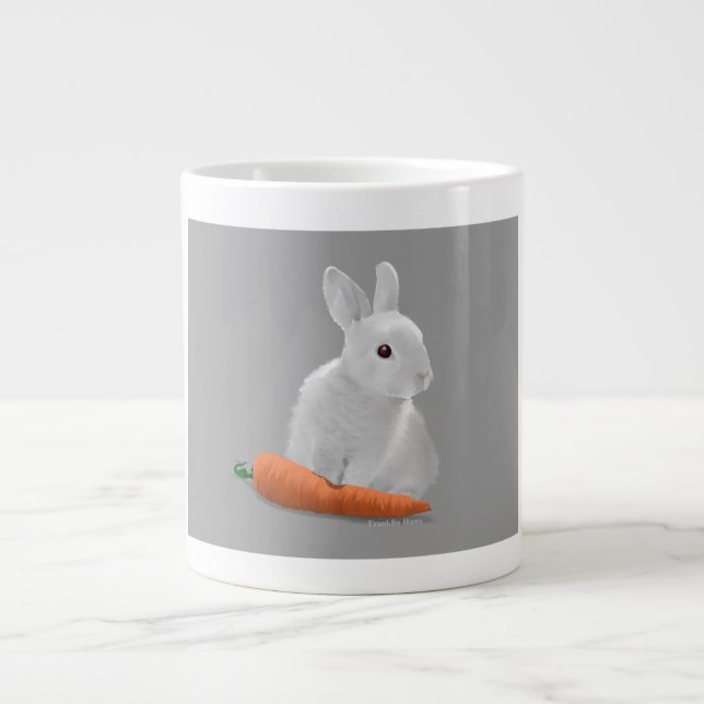 Rabbit Large Coffee Mug (Front)