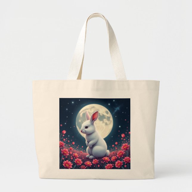 rabbit large tote bag (Front)