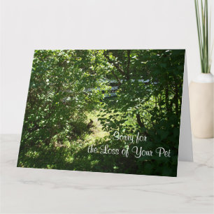 Rabbit- Loss of a Pet Card