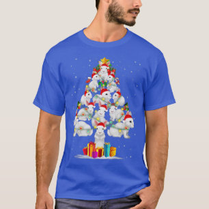 Rabbit Love Christmas Tree Light Hat Snow Santa Xm T-Shirt