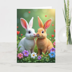 Rabbit Love Sweetest Day Card
