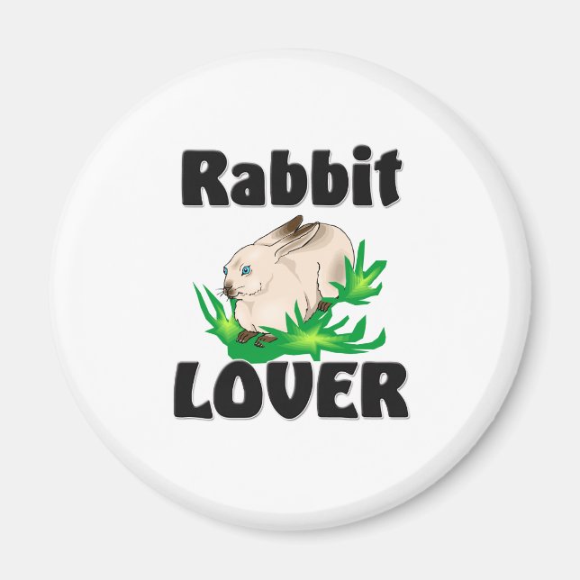 Rabbit Lover Magnet (Front)