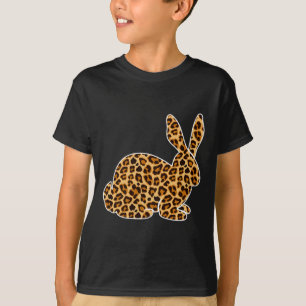 Rabbit Lover Pet Animal Print Leopard Girls Women T-Shirt
