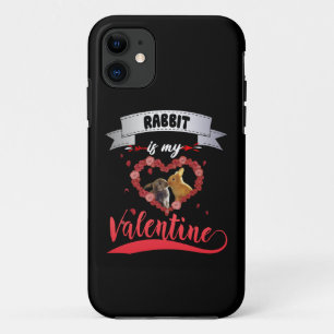 Rabbit Lover   Rabbit Is My Valentine iPhone 11 Case