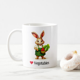 Rabbit Loves Vegetables Mug