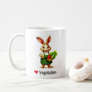 Rabbit Loves Vegetables Mug