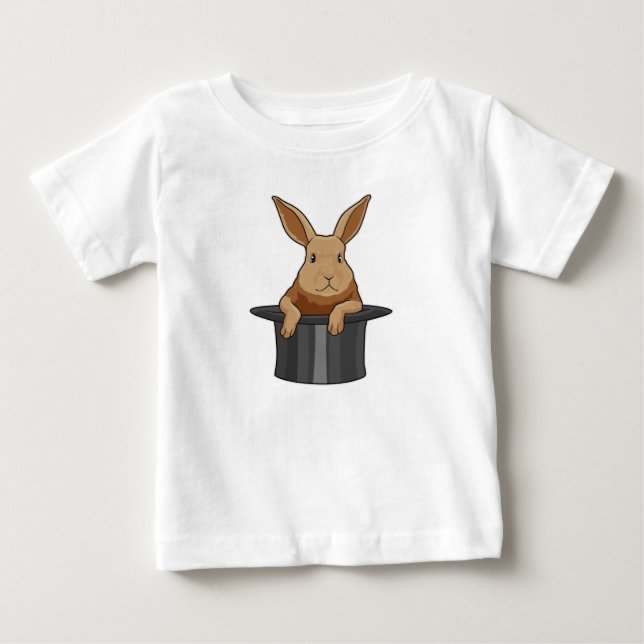 Rabbit Magician Magic hat Baby T-Shirt (Front)