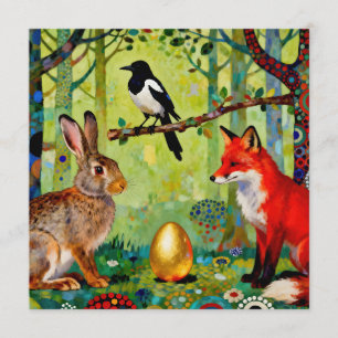 Rabbit, Magpie, Fox and “The Forest’s Secret” Invitation
