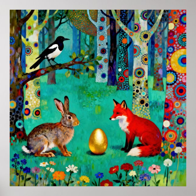 Rabbit, Magpie, Fox and “The Sharing Path” Poster (Front)