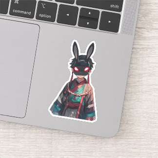 Rabbit Mask Kimono Sticker – Dark Kawaii