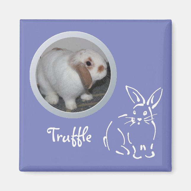 Rabbit Memory Add a Photo Magnet (Front)